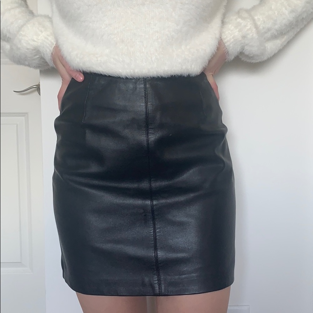 Leather skirt